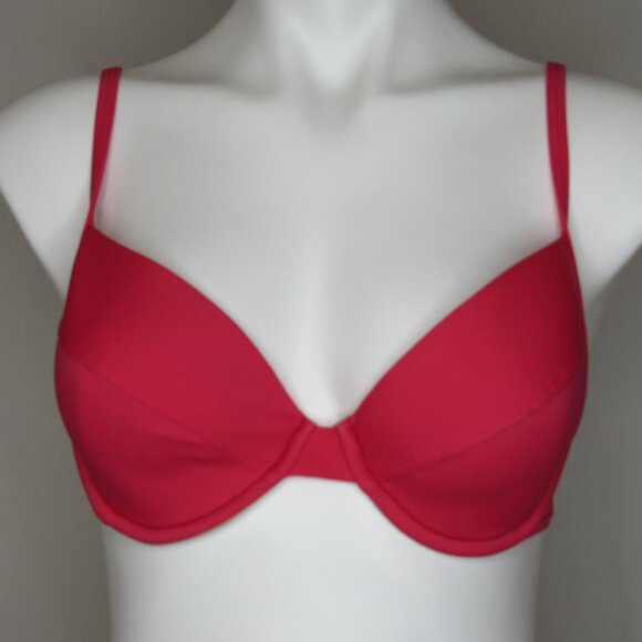Victoria's Secret Y2K Salmon Pink Bikini Top Women's 34C Medium - Picture 1 of 8